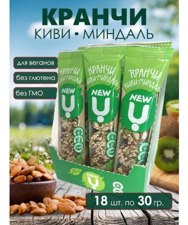 Cereal bars Kinchi kiwi almonds 30 g * 18 pcs