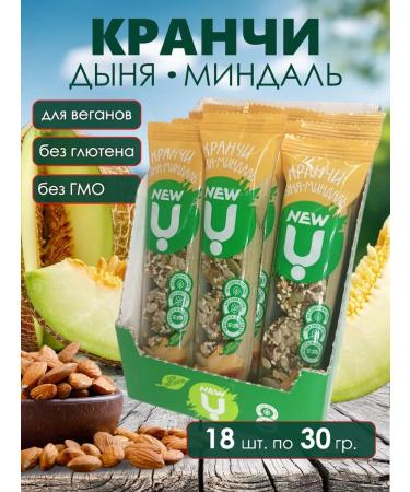 Cereal bars Kranch melon almonds 30 g *18 pcs