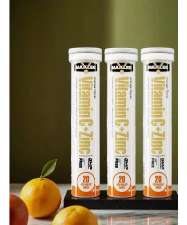 maxler Vitamin C+Zinc Vitamin C+Zinc 3 tubes of 20sh.gaban orange - Buy Online on GoSupps.com