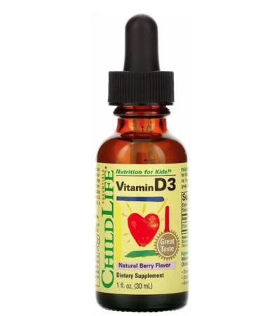 Child Life Vitamin D3 with a taste of natural berries 30 ml - Buy Online on GoSupps.com