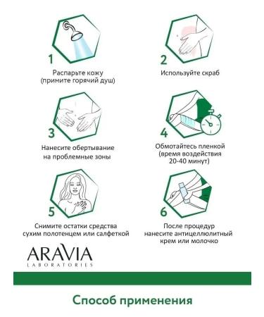 ARAVIA Professional Anti -cellulite wrap with seaweed 300 ml - Buy Online on GoSupps.com