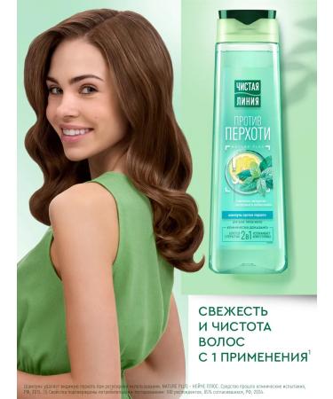 Clean line Women's hair shampoo from dandruff with menthol 400 ml - Buy Online on GoSupps.com