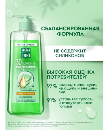 Clean line Shampoo to restore damaged hair women 750 ml - Buy Online on GoSupps.com