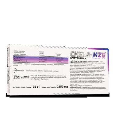 Olimp Sport Nutrition Testosterone increase complex Chela-Mzb 60 caps - Buy Online on GoSupps.com