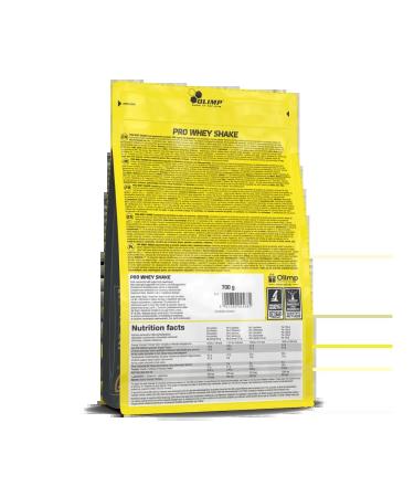 Olimp Sport Nutrition Wastein protein Pro Whey Shake 700 g. Crem - Buy Online on GoSupps.com