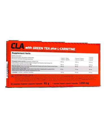 Olimp Sport Nutrition Cla with green tea + L-carnitine 60 caps - Buy Online on GoSupps.com