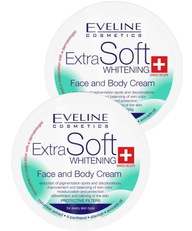 EVELINE Whitening cream of faces and bodies Extra Soft 200ml 2pcs