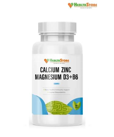 HealthStore Calcium magnesium zinc vitamin d3 and b6 90 kapaps