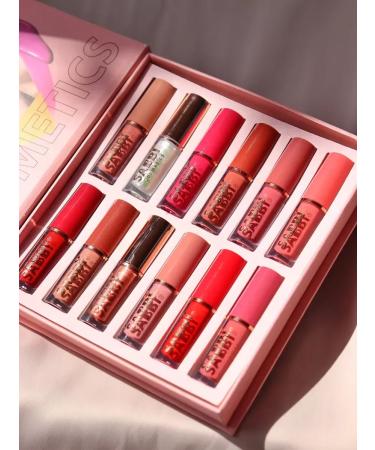 Cosmetics Matte lipstick for lip liquid set of 12pcs Sabbi - Buy Online on GoSupps.com