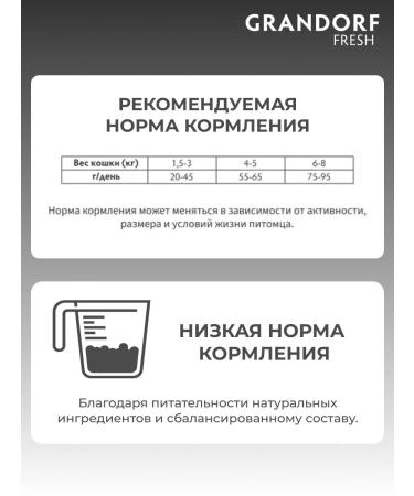 Grandorf fresh Dry food for cats sterilized duck and battting 2kg - Buy Online on GoSupps.com