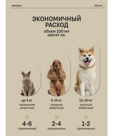Rada Russkikh Hypoallergenic shampoo for dogs and cats 100 ml - Buy Online on GoSupps.com
