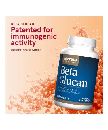 Jarrow Formulas Beta Glucan 250 mg for immunity 60 capsules - Buy Online on GoSupps.com
