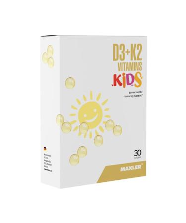 maxler Vitamin D3 and K2 for children D3 + K2 Vitamins Kids 30 caps - Buy Online on GoSupps.com