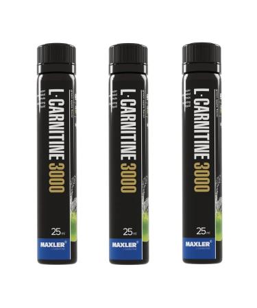 maxler L-carnitine L-Carnitine 3000-3 ampoules 25 ml green apple - Buy Online on GoSupps.com