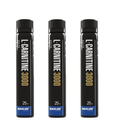 maxler L-carnitine L-Carnitine 3000-3 ampoules 25 ml green apple - Buy Online on GoSupps.com