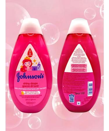 Johnson's baby Children's shampoo Johnson's Baby Shiny Drops 500 ml Pink - Buy Online on GoSupps.com