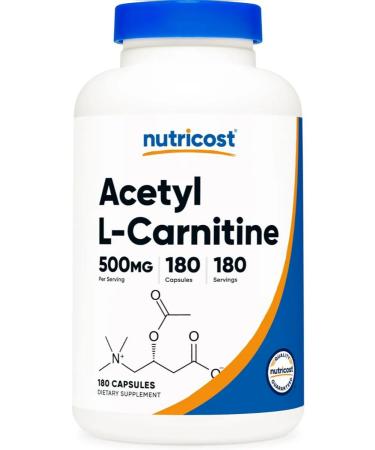 Nutricost Acetyl L-Carnitine (Acetyl L-Carnitine) 500 mg 180 capsules - Buy Online on GoSupps.com