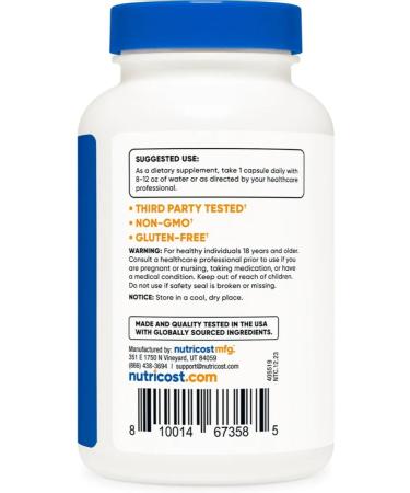 Nutricost Pine bark extract 300 mg 180 capsules - Buy Online on GoSupps.com