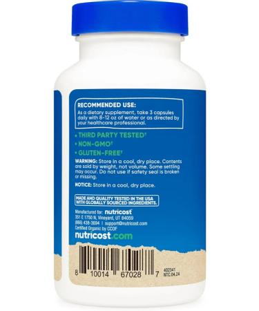 Nutricost Ezhovik creped 2100 mg 90 capsules - Buy Online on GoSupps.com