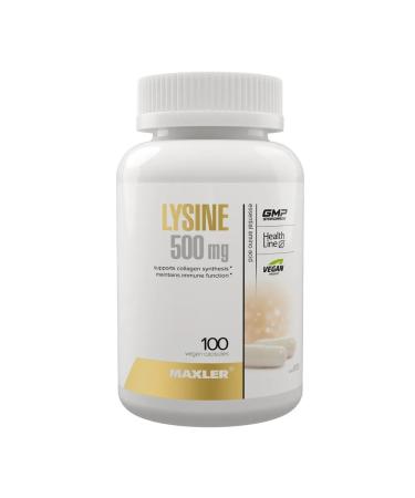 maxler Lysine 500 mg 100 mg cluster amino acid - Buy Online on GoSupps.com