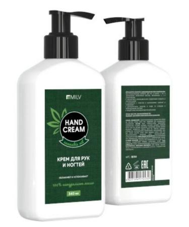 MILV Hand and nail cream with hemp oil and panthenol - Buy Online on GoSupps.com