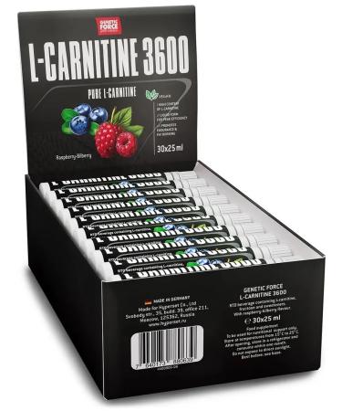 GENETIC FORCE L-Carnitine 3600 30 Shots raspberry - Buy Online on GoSupps.com