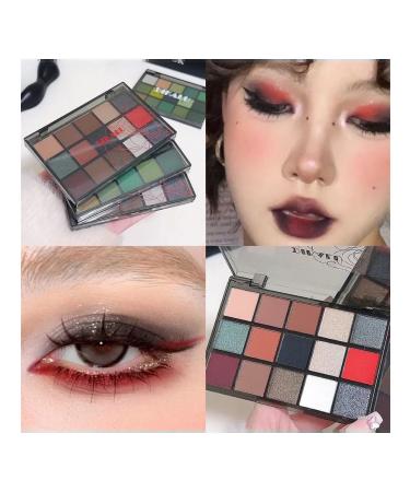 Dikalu Palette of shadows for eyelids red 15 shades - Buy Online on GoSupps.com