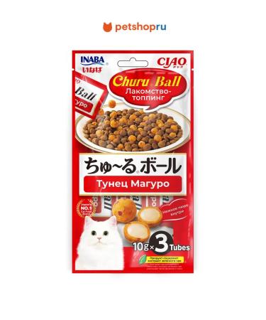 Inaba Topping treating for cats Maguro tuna 10g*3pcs*3pcs - Buy Online on GoSupps.com