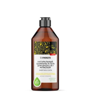 SYNERGETIC Shampoo 2 in 1 male "Energy and Strength" 400 ml - Buy Online on GoSupps.com