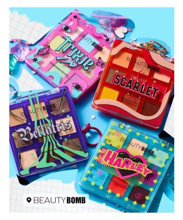 Beauty Bomb Palette of shadows for makeup of the eyelids Trixie 01 - Buy Online on GoSupps.com