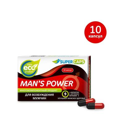 Supercaps Capsules for men Mans Power 10 capsules 0.35 gr.