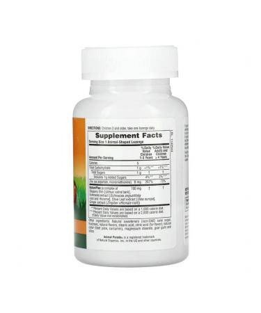 NaturesPlus Animal Parade Kids Zinc 8 mg 90 pastilles taste of tangerine - Buy Online on GoSupps.com
