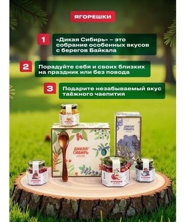 Wild Siberia Brusnice syrup with cedar nut "Jagores" 130 grams - Buy Online on GoSupps.com