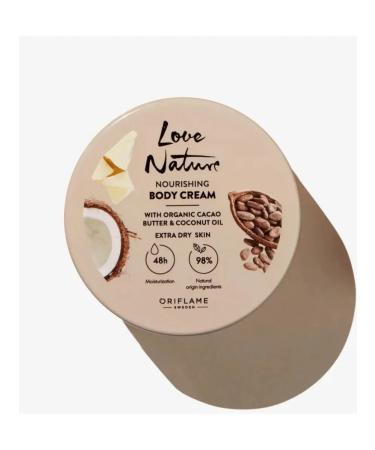 Oriflame Nutrient body cream with cocoa and coconut Love Nature