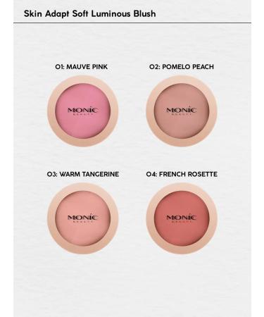 Monica Beauty Bloody powder Skin Adapt tone # 01 Mauve Pink - Buy Online on GoSupps.com