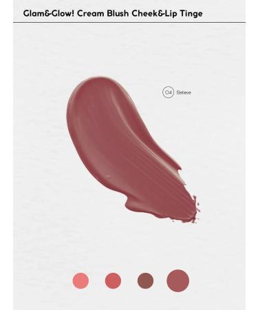 Monica Beauty Blush cream Glam & Glow Cream Blus tone # 04 Believ - Buy Online on GoSupps.com