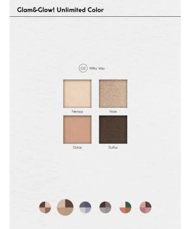 MONIC BEAUTY Glam & Glow Eye Shadows! Unlimited tone 02 Milky Way - Buy Online on GoSupps.com