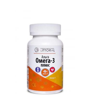 Littoral Alga Omega-3 plus 120 capsules of 0.5 g - Buy Online on GoSupps.com