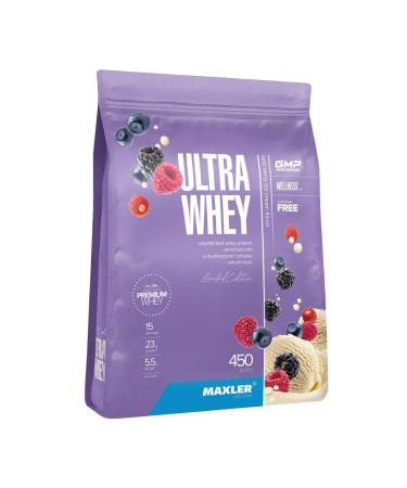 maxler Protein Ultra Whey 450 grams package ice cream from forest berries