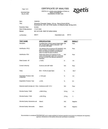 Zoetis Flea and dog ticks for dogs 20-40kg 3 tablets - Buy Online on GoSupps.com