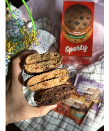 Sporty Protein cookies "Chocolate Brownie" - Buy Online on GoSupps.com