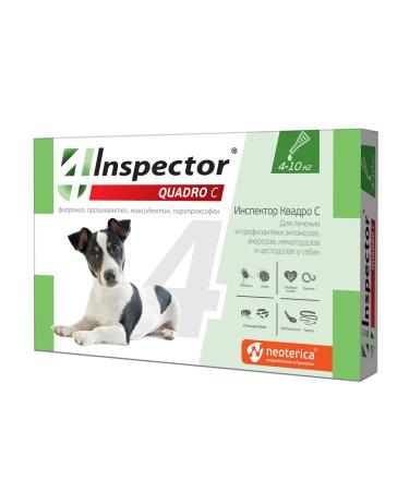 inspector Drops for dogs 4-10kg 1 pipette