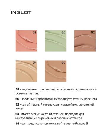 INGLOT AMC Cream Cronam Conceleer 58 Classile - Buy Online on GoSupps.com