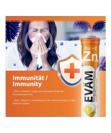 EVAM Sawing vitamins Zn with zinc and ascorbic acid 20 pcs - Buy Online on GoSupps.com