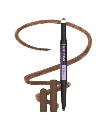 Maybelline New York Express Browwo Eyebrow Pencil Satin Duo Tone Medium Brown
