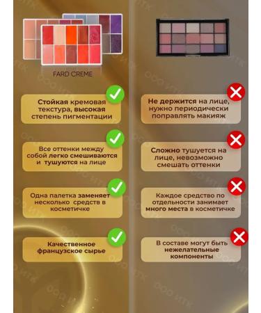 MAQPRO Makeup palette Fard Creme Blush lipstep - Buy Online on GoSupps.com
