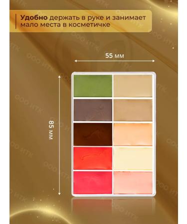 MAQPRO Palette for makeup Fard Creme AK107 Capricat corrector - Buy Online on GoSupps.com