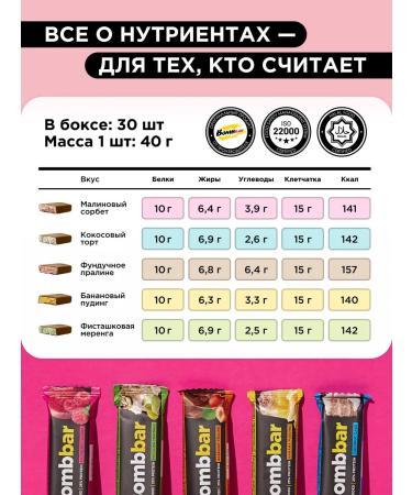 BombBar Protein bars in chocolate without sugar ACCorti 30pcs - Buy Online on GoSupps.com
