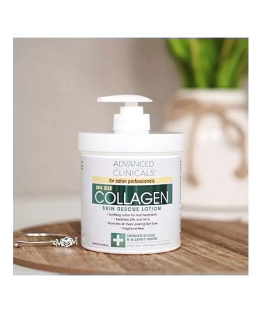 Advanced Clinicals Cream for body hands and face moisturizing with collagen 454 g - Buy Online on GoSupps.com