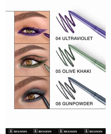 RELOUIS Waterproof eye pencil Artistic Color Kajal 08 - Buy Online on GoSupps.com